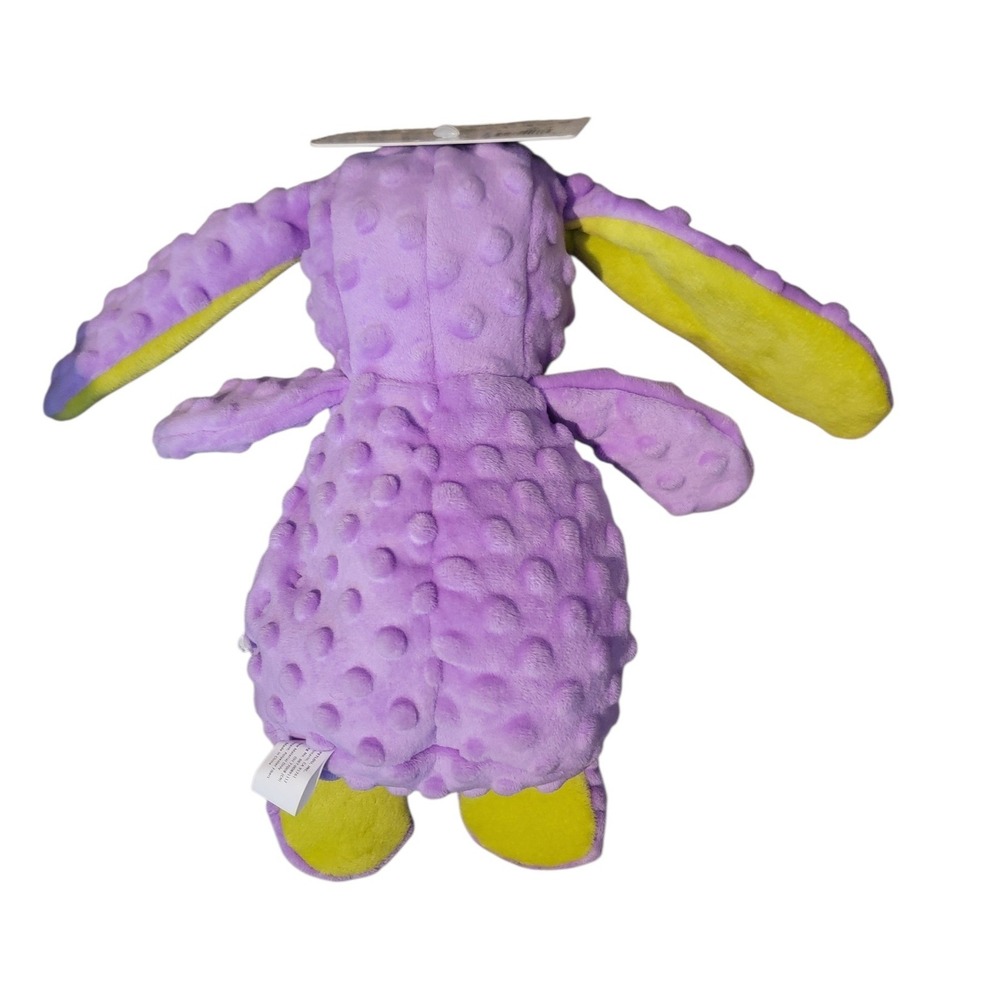 PETLOU Dotty Friends Purple Rabbit Dog Toy Rip Guard Technology - Picture 3 of 4